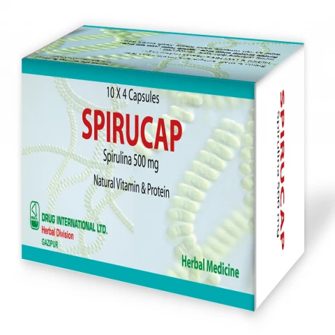 Spirucap 500 Capsule 40's pack